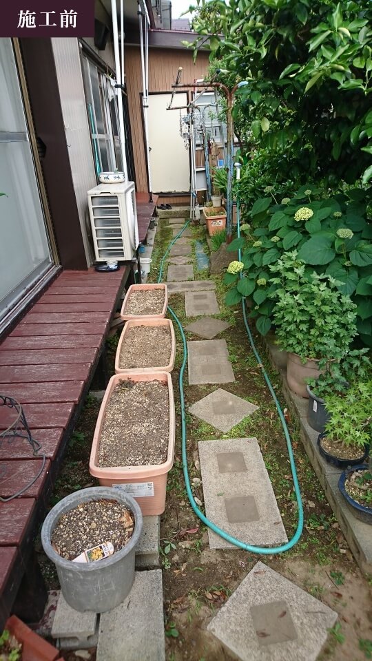 防草土の施工